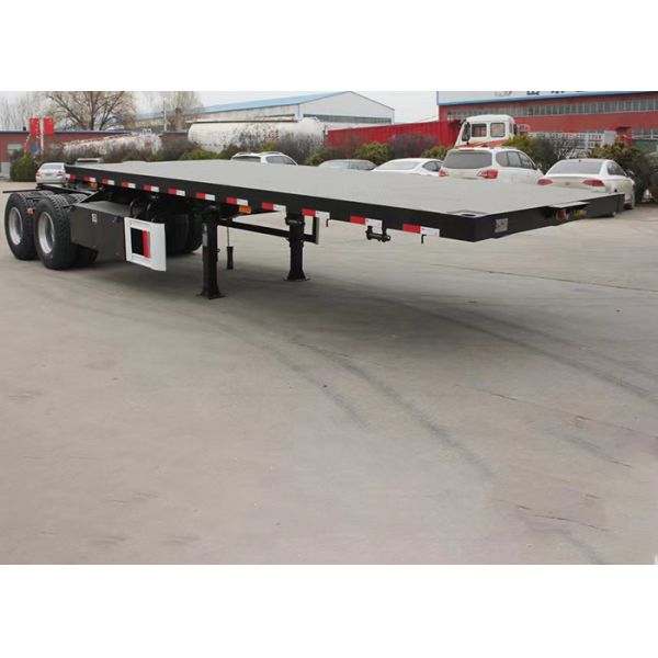 Two Trailer Tandem Container Flatbed Trailer Hot Design on Sale