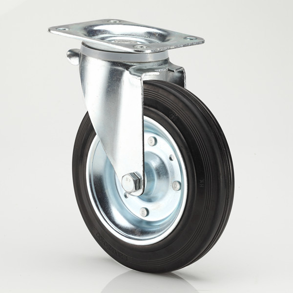 Trash Container Rubber Caster 200mm