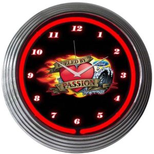 Cheap AC110v Round Neon Led Clock for sale