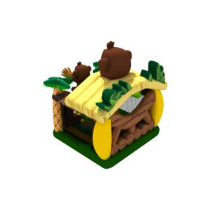 Lovely Simple Monkey Kids 5x5x5m Inflatable Bounce House