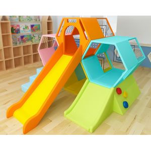 Honeycomb Maze Preschool Soft Play Equipment PVC Surface