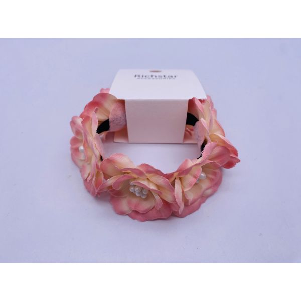Quality Elegant Flower Hair Accessory Practical Elastic Multi Colored wholesale