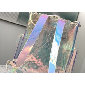 LV PVC Transparent Iridescent Luxury Brand Backpack Monogram Printing