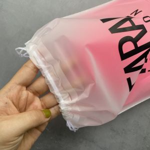 Custom Large Eco Friendly Drawstring Bag Plastic Frosted Bags Packaging Poly Bag