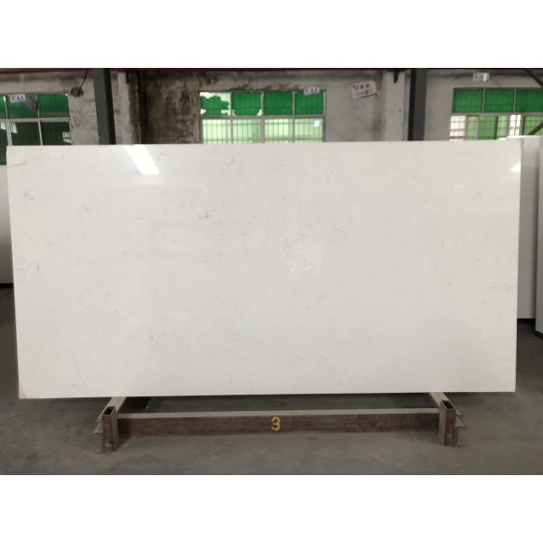 Bianco Carrara Quartz Slabs Classic White Kitchen And Bathroom Countertop