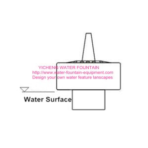 CE Fountain Spray Heads With Base Fixed Blossom , Garden Fountain Nozzle