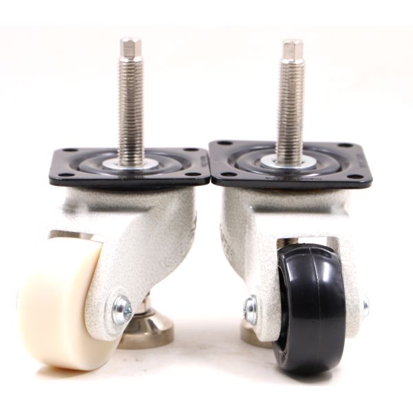 Quality Light Duty 800kg 76mm Universal Caster Wheels With Leveling Foot wholesale