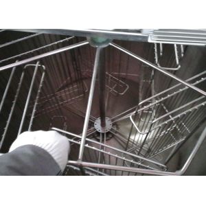 6 frames electrical honey extractor with horizontal motor Stainless Steel Honey