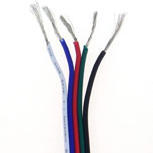 Flexible Wire Extension Cord for LED Ribbon 1618 Gauge PVC Jacket RGBW RGB 3pin