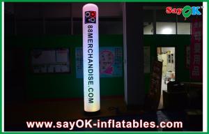 Cheap Straight Pillar Inflatable Lighting Decoration H1 - 3m Nylon Cloth With Logo for sale