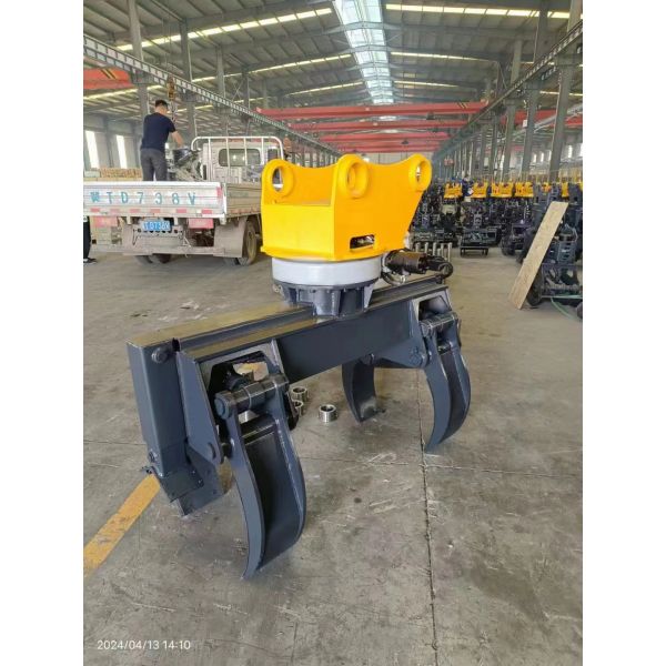Excavator Attachments Hydraulic Equipment 13-25 Ton Excavator Machine Electric Wire Pole Grapple Pole Grabber