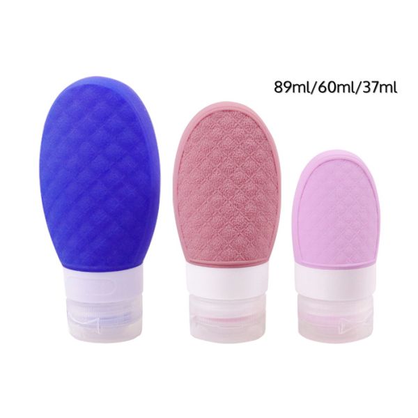 Squeezable Soft Silicone Travel Containers Three Sizes With Different Capacity