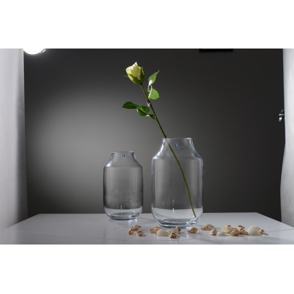OEM Handmade Transparent Glass Vase For Decor