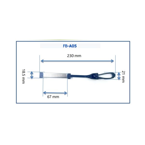 FTTH Nylon and Metal Flat Wire Fiber Optic Cable Clamp with Nylon Material Introduction