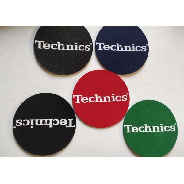 Quality 7 Inch Custom Printed Make Turntable 3mm Felt Slip Mat wholesale