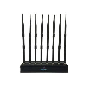 VHF UHF Mobile Phone Gps Jammer Aluminium With Omni Directional Antennas