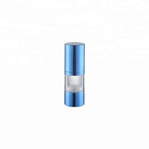 Transparent Airless Vacuum Pump Bottle Round Screw Cap Sealing Type