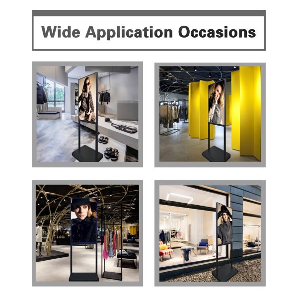 43" Vertical Android Digital Signage Kiosk - Floor-Standing Touch Screen Display with WiFi