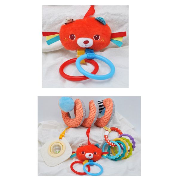 21*10cm Crib Safe Stuffed Animals , EN71 Baby Hanging Rattle Toys
