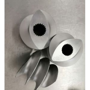 Durable CWJ70 High Efficiency Double Flighted 60HRC Extruder Screw Elements