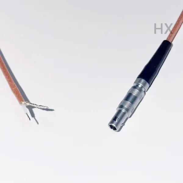 Single Core Push-Pull Circular Connector Cable, High Temperature Coaxial Test Wiring Harness for Precision Instrument