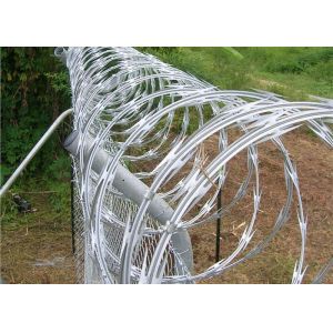 2.5 Dia 1.5cm Chain Link Razor Blade Wire Fence BTO 10 Anti Blocking