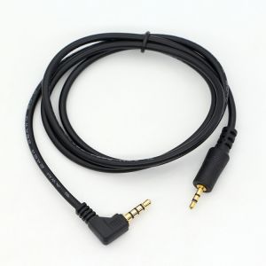 Custom 3 Pole Right Angle 2.5mm TRS to 3.5mm Mono TRRS Aux Stereo Audio Jack