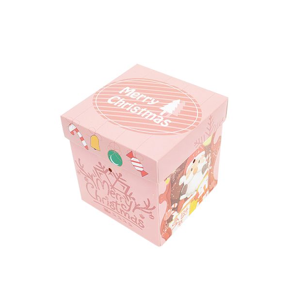 Other Gift Craft Custom Printed Christmas Decoration Cardboard Gift Paper Packaging Box With Lid And Base