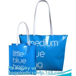 China summer laser shoulder bag fashion transparent PVC tote handbag with chain, Waterproof Transparent Shoulder Bag with Cosm on sale