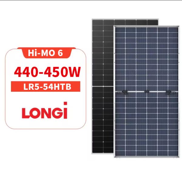 Quality Longi Solar Lr5-54htb 430w 435w 440w 450w All Black Solar Panel 25- 22.5% Efficiency wholesale