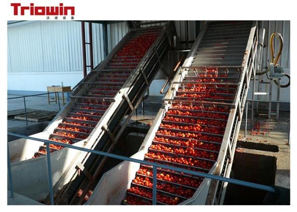 Quality Fully Automatic Tomato Paste Processing Line Tomato Scraper Elevator Standup Pouch wholesale