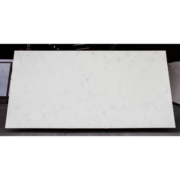 30mm Carrara White Quartz Countertops Vanity Carrera Quartz Slab
