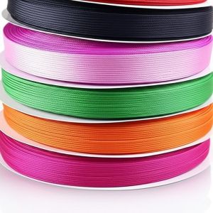 China Assorted Colors Polyester Nylon Ribbon Washable Thickness 0.5 Mm on sale