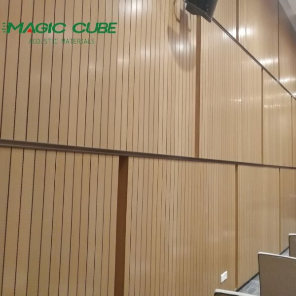 Quality Upgrade Your Meeting Room Design with 28-4 Pattern Melamine Finish Timber Slat Panels wholesale