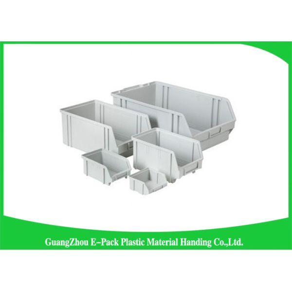 Industrial Plastic Storage Boxes , Stackable Recycled Commercial Storage Bins