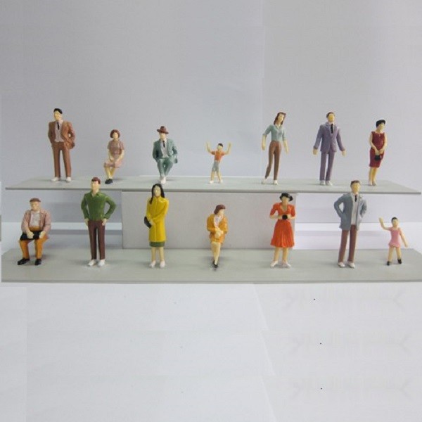 Quality 1:30 color figures,model figures,scale figures,plastic model people,painted ABS figures wholesale