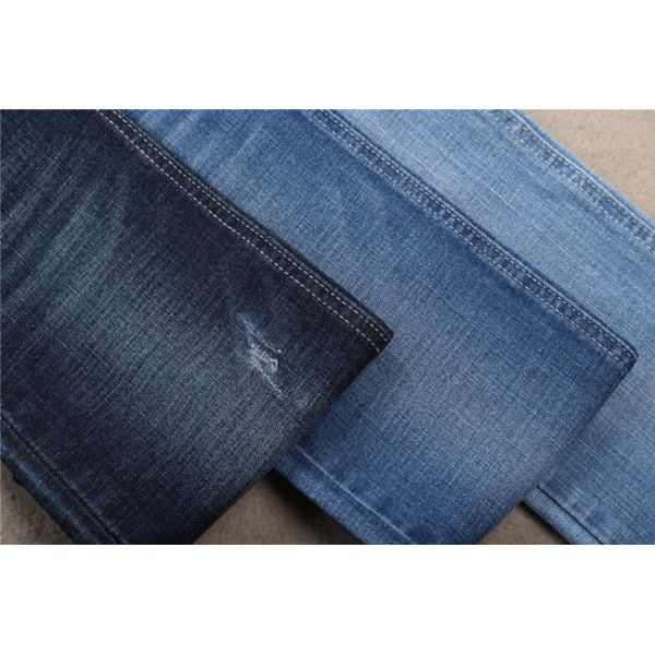 10.8 Oz High Stretch Denim Fabric Crosshatch Cotton Spandex Jeans Fabrics