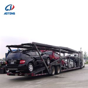 Double Deck Car Carrier Semi Trailer 14m x 2.5m with 12R22.5 Tyres