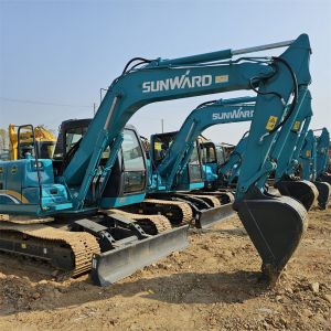 9t Used Excavator Equipment Swe90e Sunward Digger Secondhand