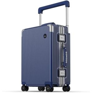 Carry On Luggage, Hard Shell Suitcase With 360°Spinner Wheels, Airline Boarded