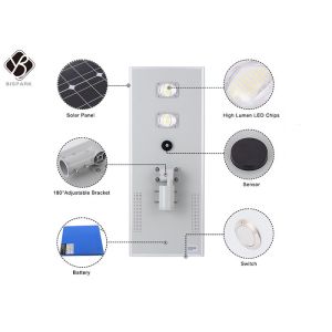 80W 150LPW All In One Solar LED Street Light Die Casting Aluminum Material