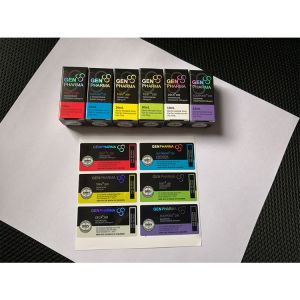 Pantone color test Propionate 100 vial Vial Labels With Matched Boxes