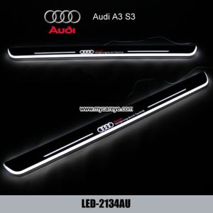 Audi A3 S3 car Door Sill LED light Scuff Plate protector step cover guards
