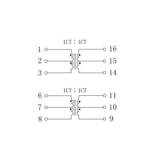 XFRM SIN 100D 1:1 SMT H1197NL Transformers Power over Ethernet Magnetic Modules