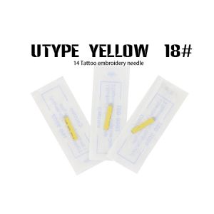 #18 Yellow Microblading Blade Length 23mm Width 4mm Elastic Sterilization