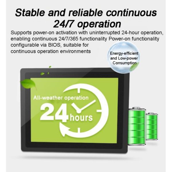 Hospital 24 Inch Embedded Android Industrial Tablet Aio Pc Fanless Lcd Touch Monitor Screen Pc Fanless Monitor for Trash Trolleys