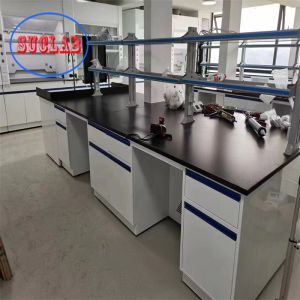 Customizable Lab Bench With Shelves for L*1500/750 W *800/850mm H