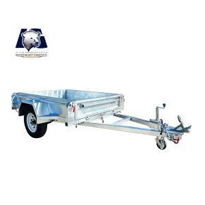Cheap 6x4 Single Axle Box Trailers Silver Box Tilt Trailer 750kg ATM for sale