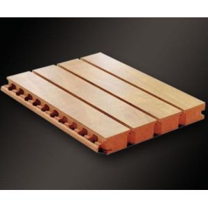 MDF Wooden Grooved Acoustic Panel Noise Reduction ASTM Fireproof Material
