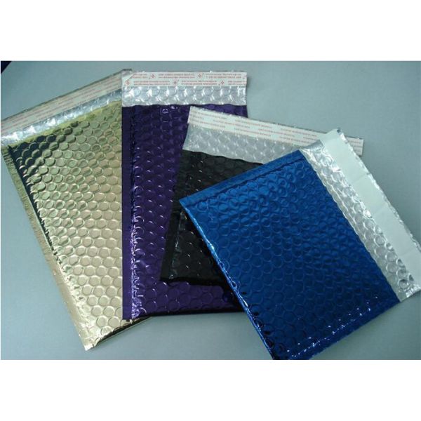 Tamper Proof Bubble Courier Bags , Aluminum Foil Custom Bubble Envelopes 6"X10"